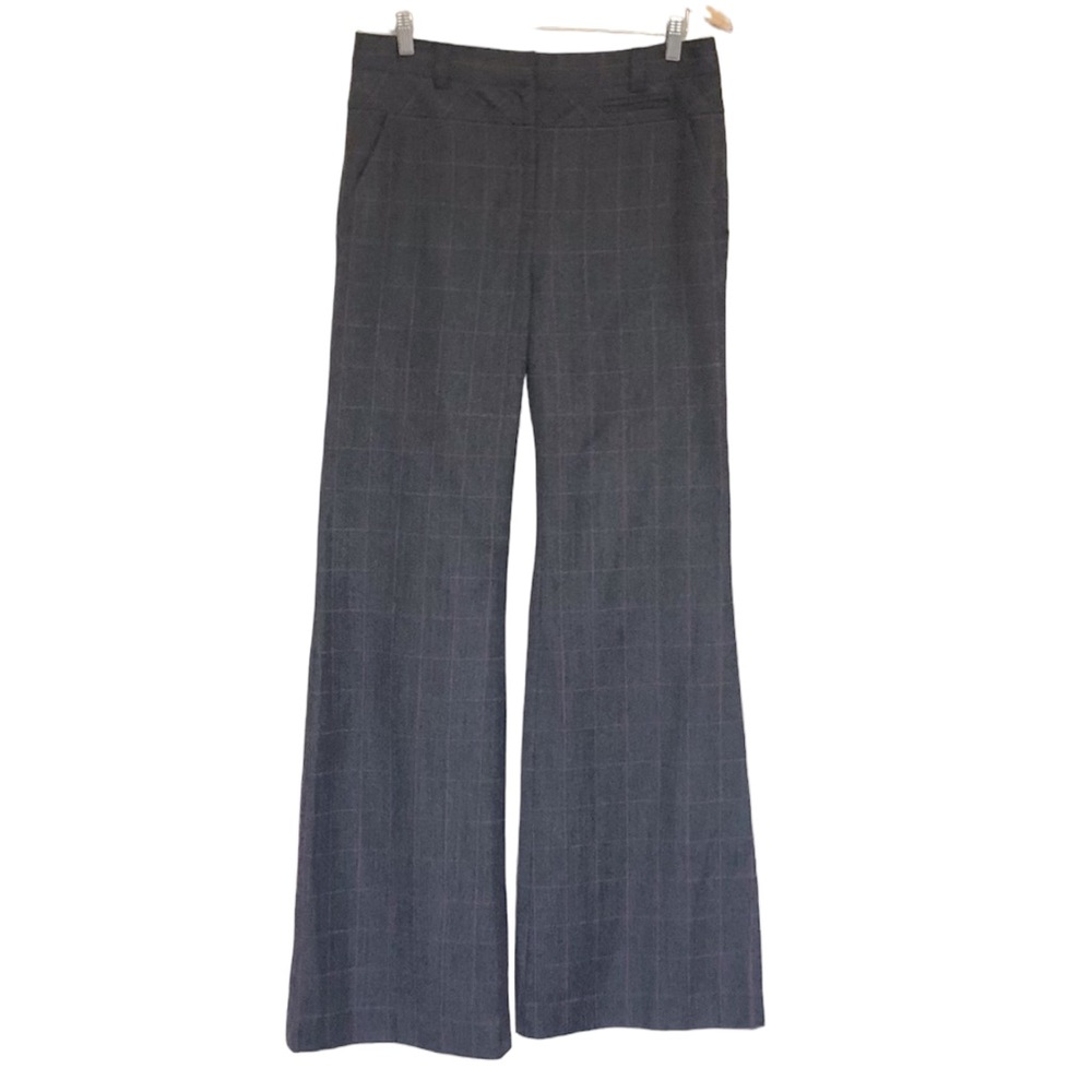 Diane Von Furstenberg Wool Blend Wide Leg Trouser Pants Sz 12